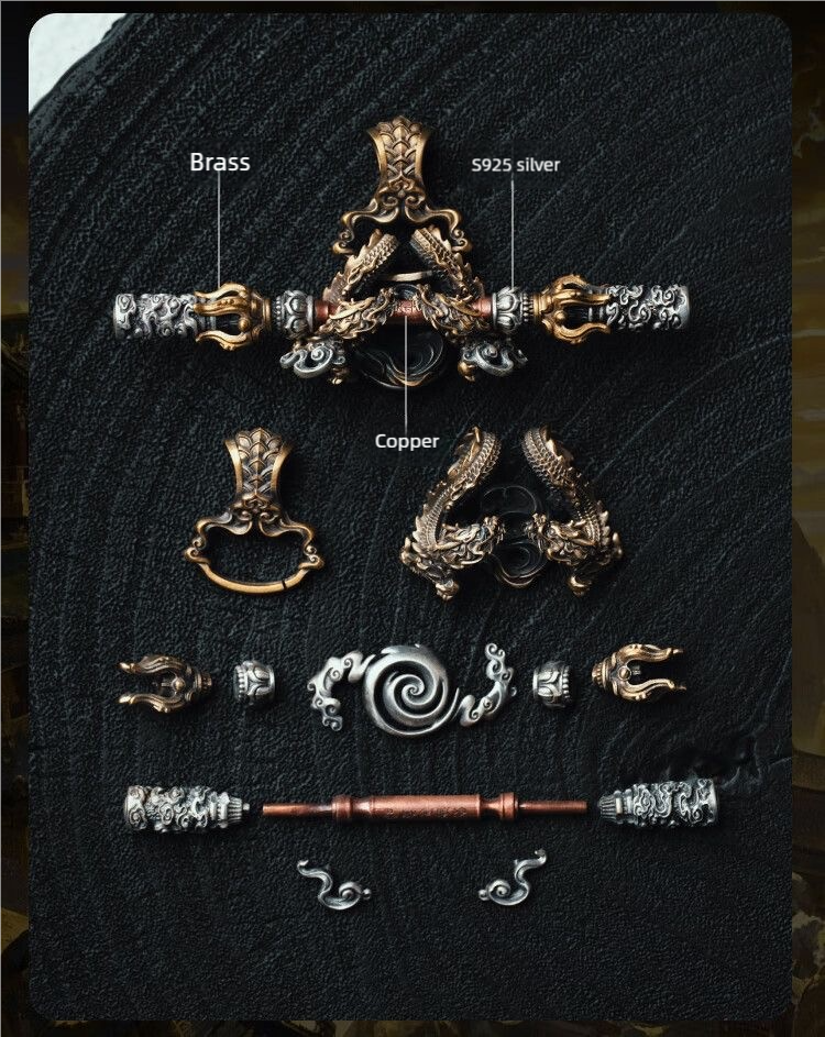 Monkey King's Legendary Golden Cudgel Pendant - 图片 5