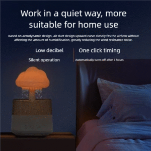 Mushroom rain cloud humidifier