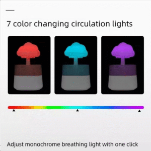 Mushroom rain cloud humidifier