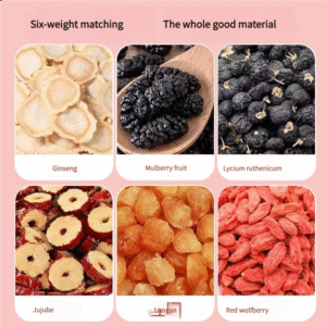 Mulberry, Goji Berry, and Longan Tea